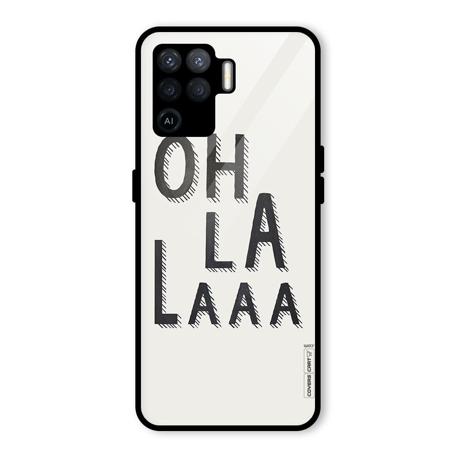 Oh La La Glass Back Case for Oppo F19 Pro