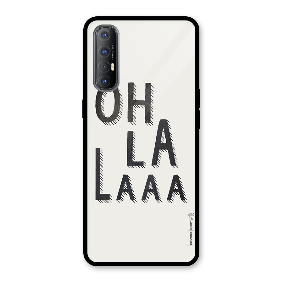 Oh La La Glass Back Case for Oppo Reno3 Pro