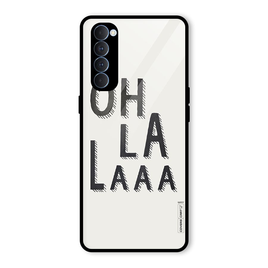 Oh La La Glass Back Case for Oppo Reno4 Pro