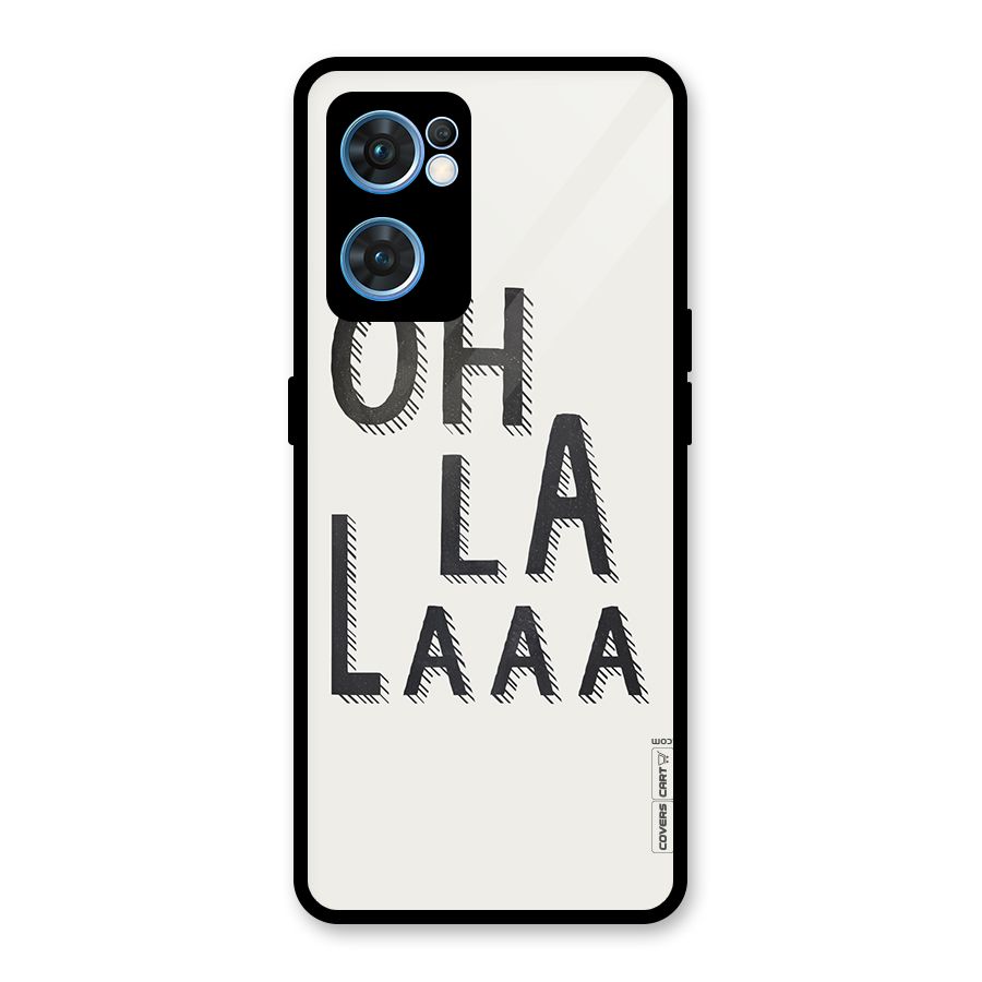 Oh La La Glass Back Case for Oppo Reno7 5G