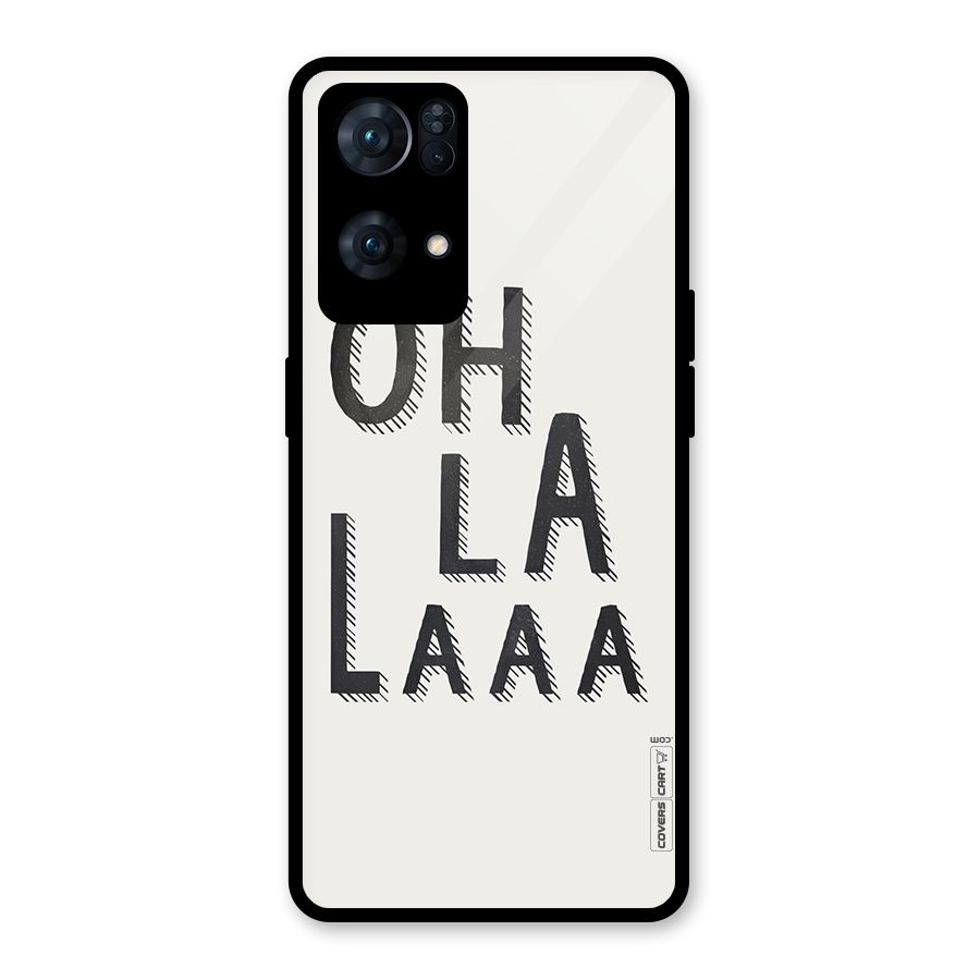 Oh La La Glass Back Case for Oppo Reno7 Pro 5G