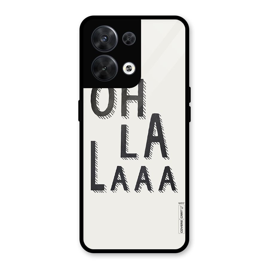 Oh La La Glass Back Case for Oppo Reno8 5G