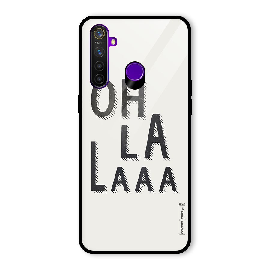 Oh La La Glass Back Case for Realme 5 Pro