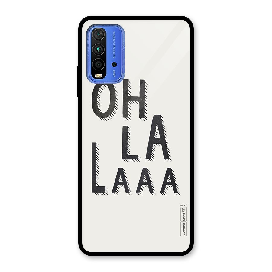 Oh La La Glass Back Case for Redmi 9 Power