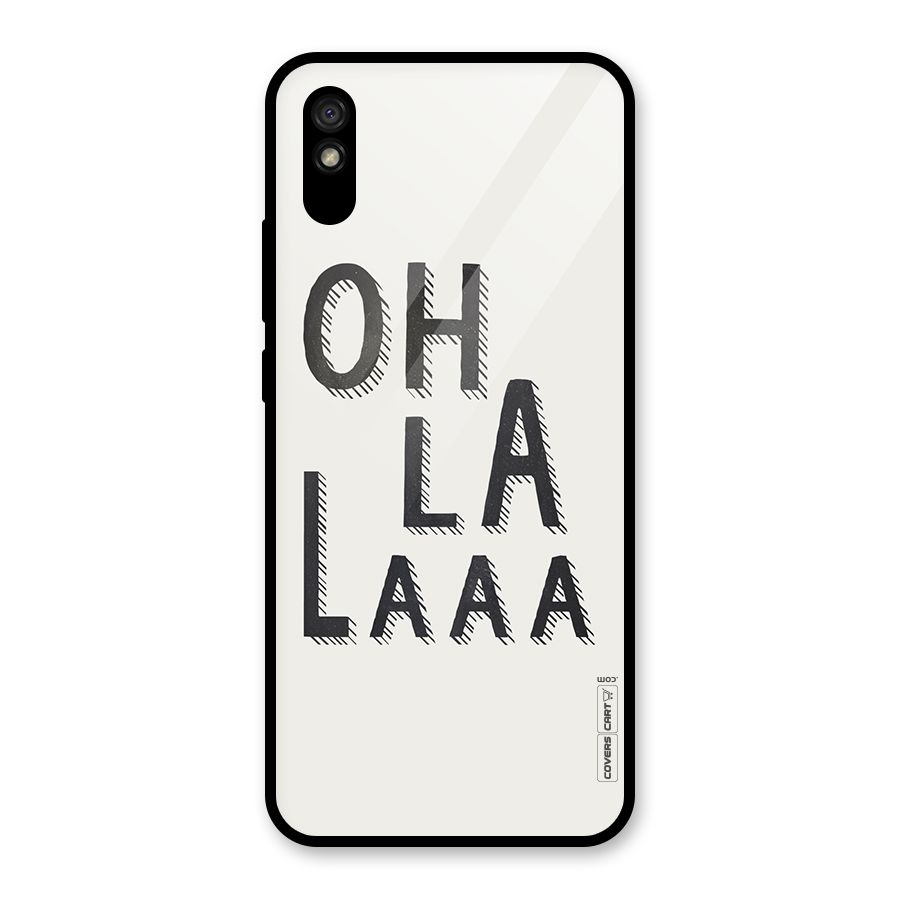 Oh La La Glass Back Case for Redmi 9i