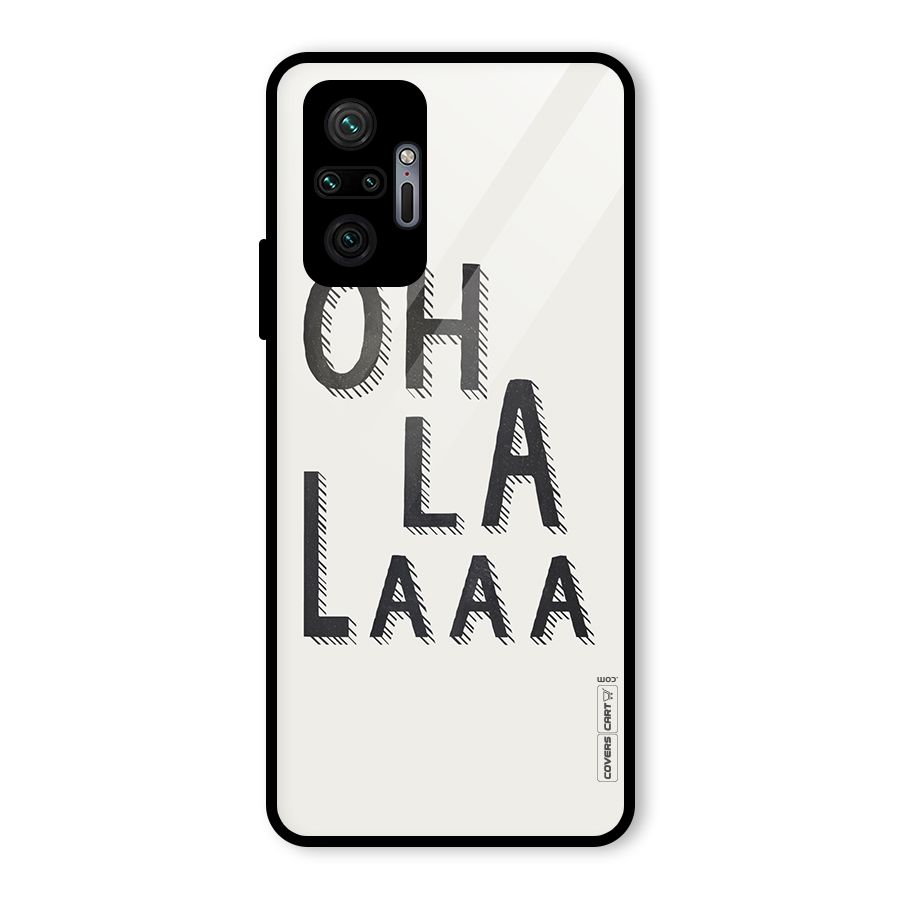 Oh La La Glass Back Case for Redmi Note 10 Pro