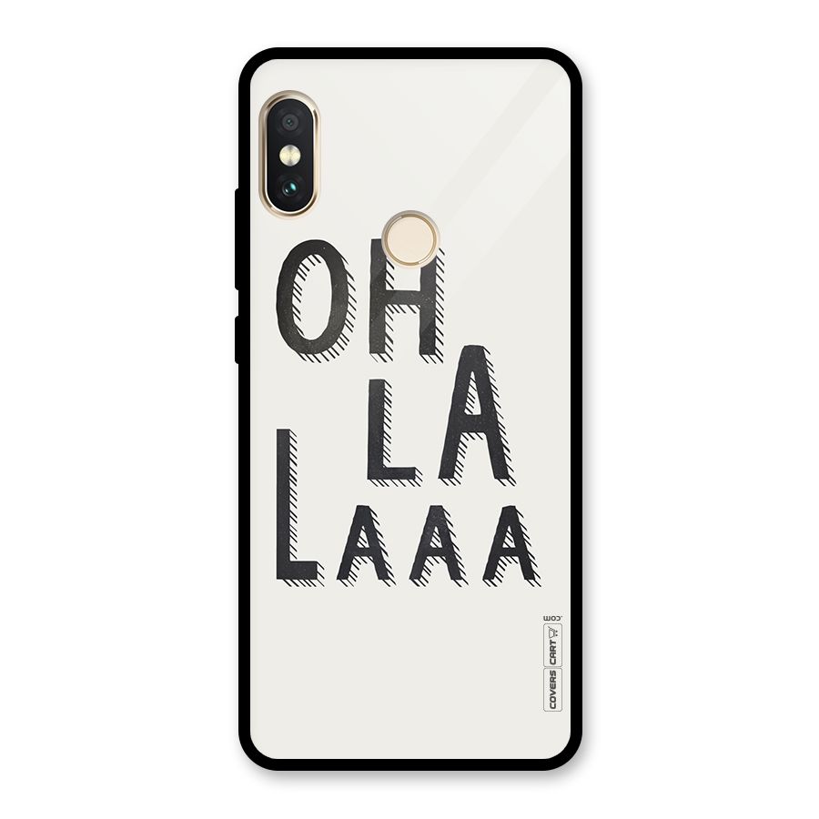 Oh La La Glass Back Case for Redmi Note 5 Pro
