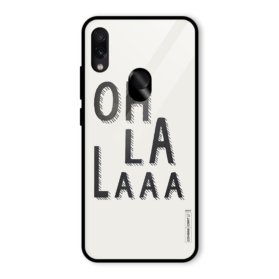 Oh La La Glass Back Case for Redmi Note 7 Pro