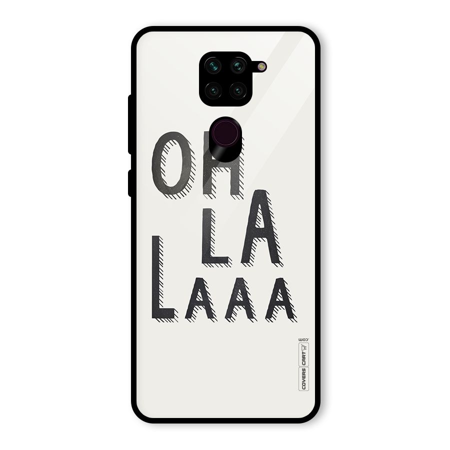 Oh La La Glass Back Case for Redmi Note 9