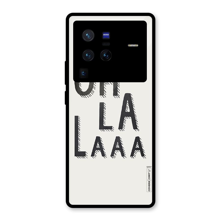 Oh La La Glass Back Case for Vivo X80 Pro