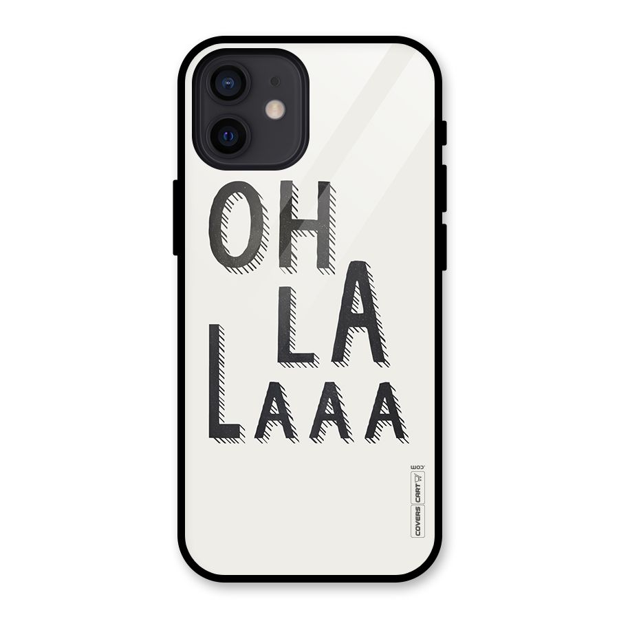 Oh La La Glass Back Case for iPhone 12