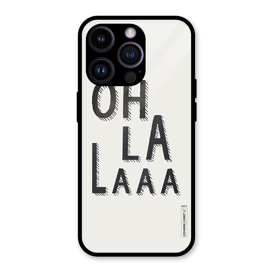 Oh La La Glass Back Case for iPhone 14 Pro