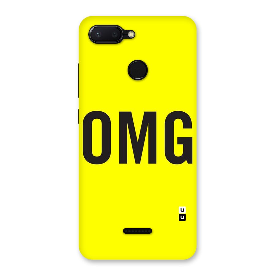 Oh My God Back Case for Redmi 6