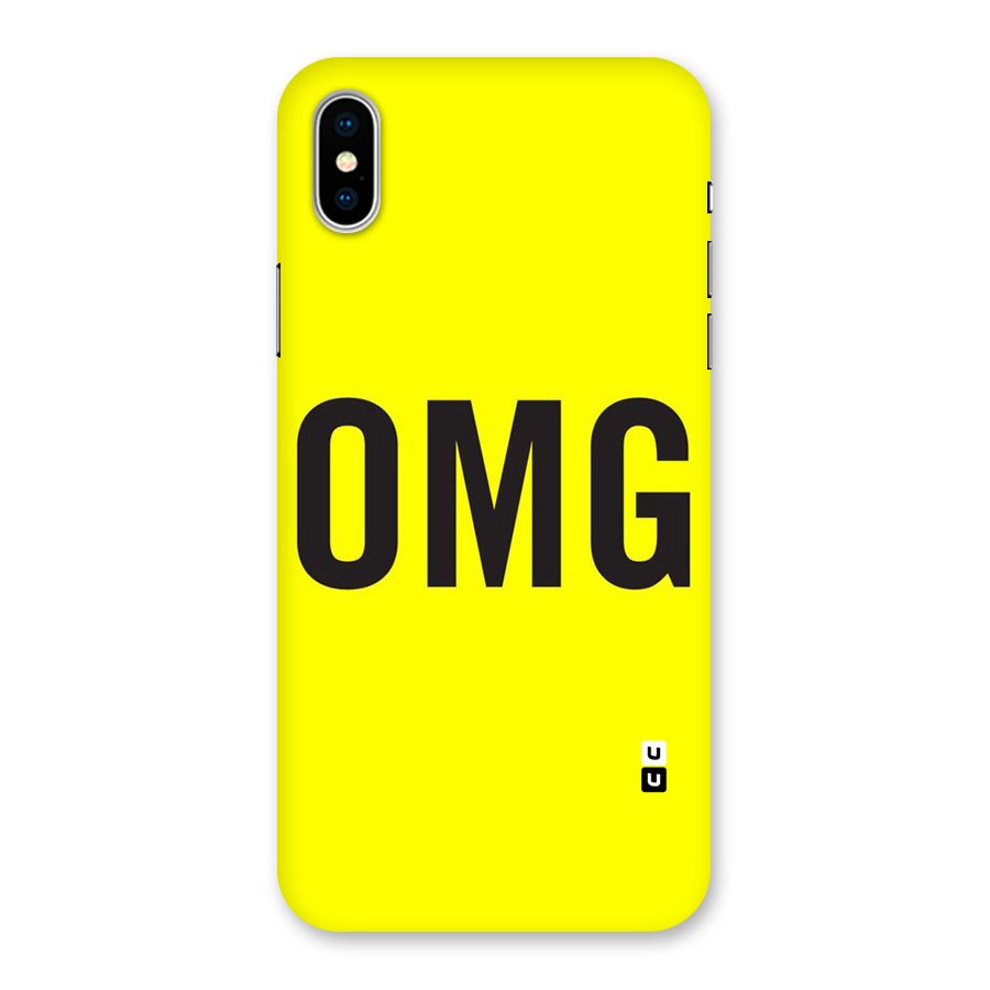 Oh My God Back Case for iPhone XS