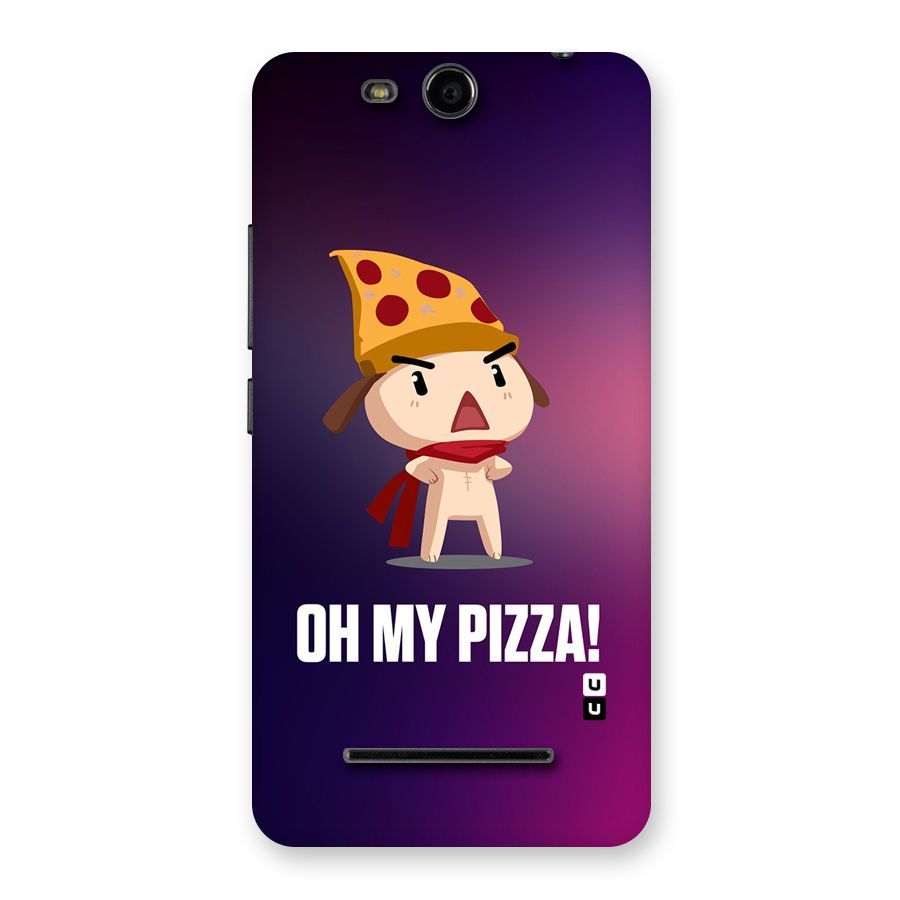 Oh My Pizza Back Case for Micromax Canvas Juice 3 Q392
