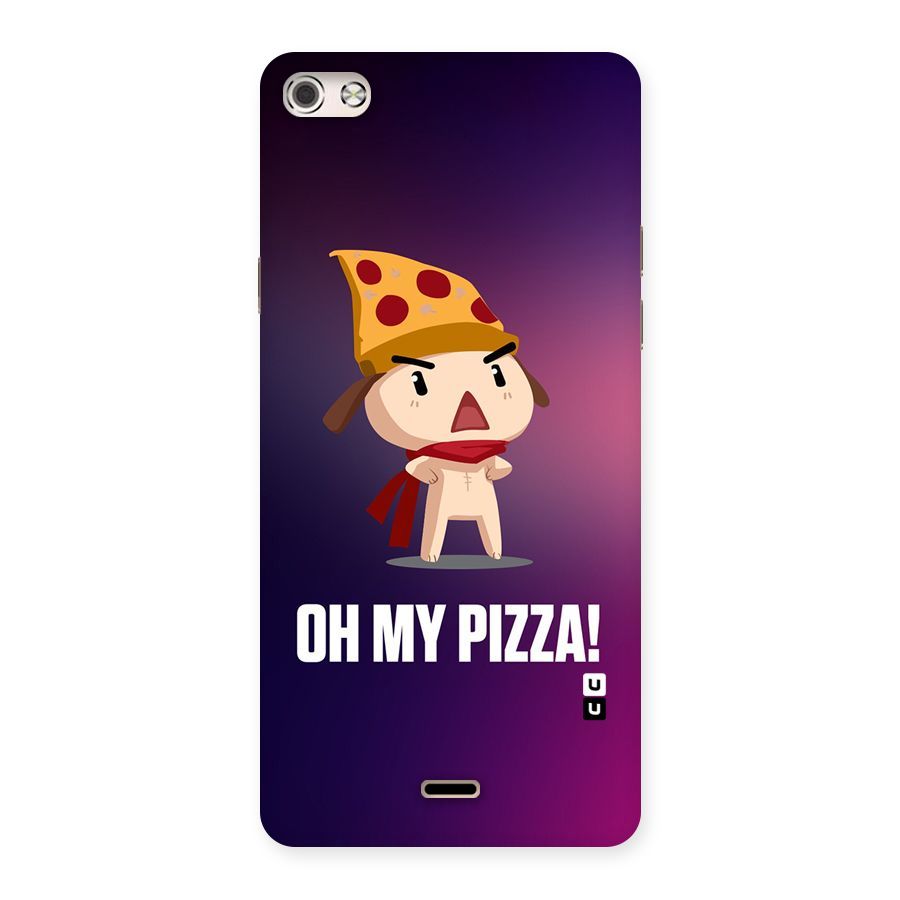 Oh My Pizza Back Case for Micromax Canvas Silver 5