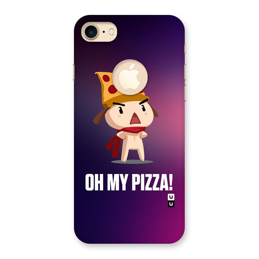Oh My Pizza Back Case for iPhone 7 Logo Cut