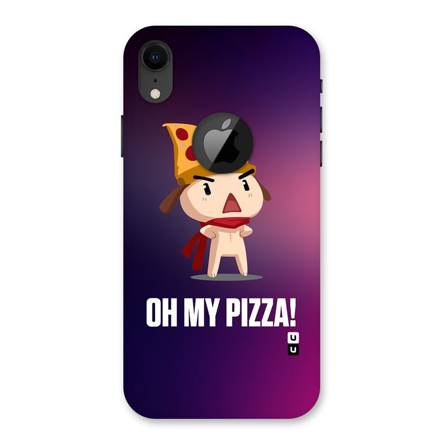Oh My Pizza Back Case for iPhone XR Logo Cut