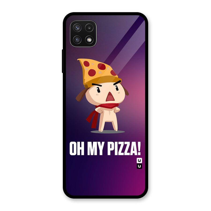Oh My Pizza Glass Back Case for Galaxy A22 5G