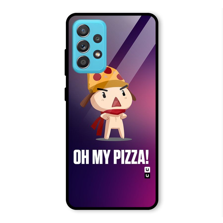 Oh My Pizza Glass Back Case for Galaxy A52