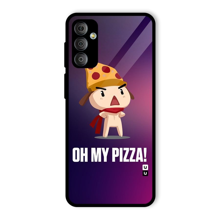 Oh My Pizza Glass Back Case for Galaxy F23