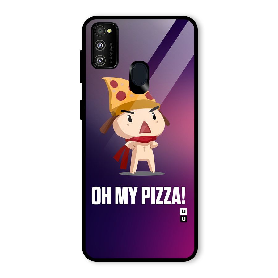 Oh My Pizza Glass Back Case for Galaxy M30s