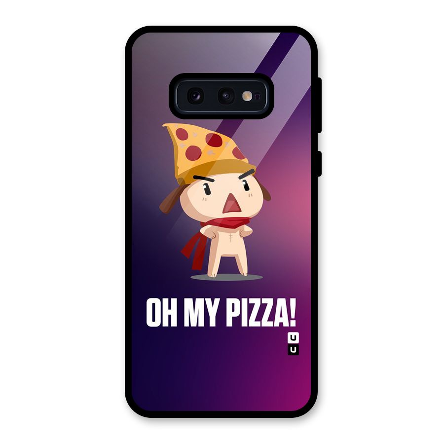 Oh My Pizza Glass Back Case for Galaxy S10e