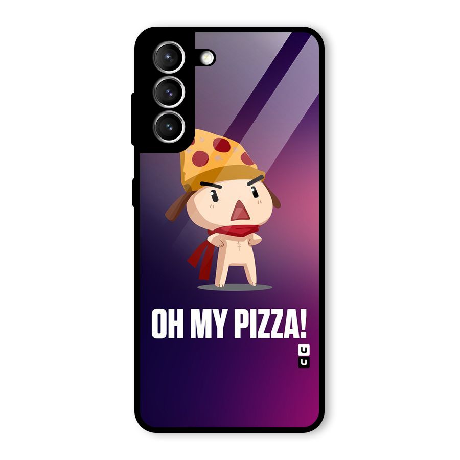 Oh My Pizza Glass Back Case for Galaxy S21 5G