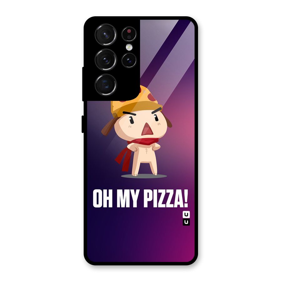 Oh My Pizza Glass Back Case for Galaxy S21 Ultra 5G