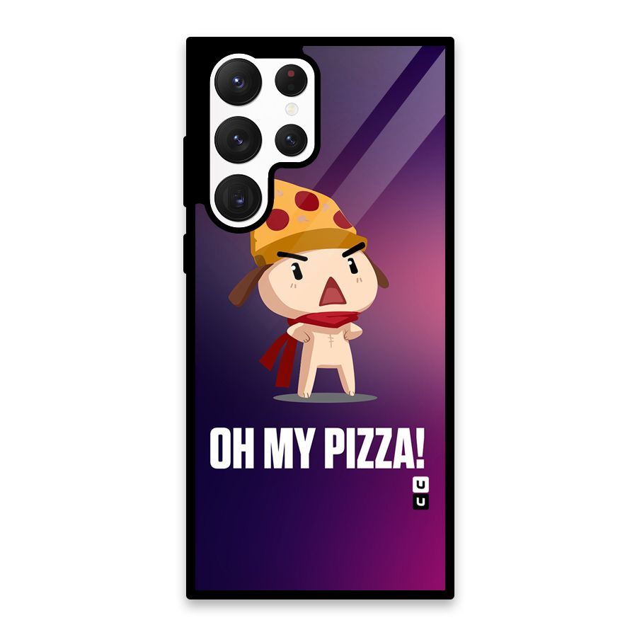 Oh My Pizza Glass Back Case for Galaxy S22 Ultra 5G