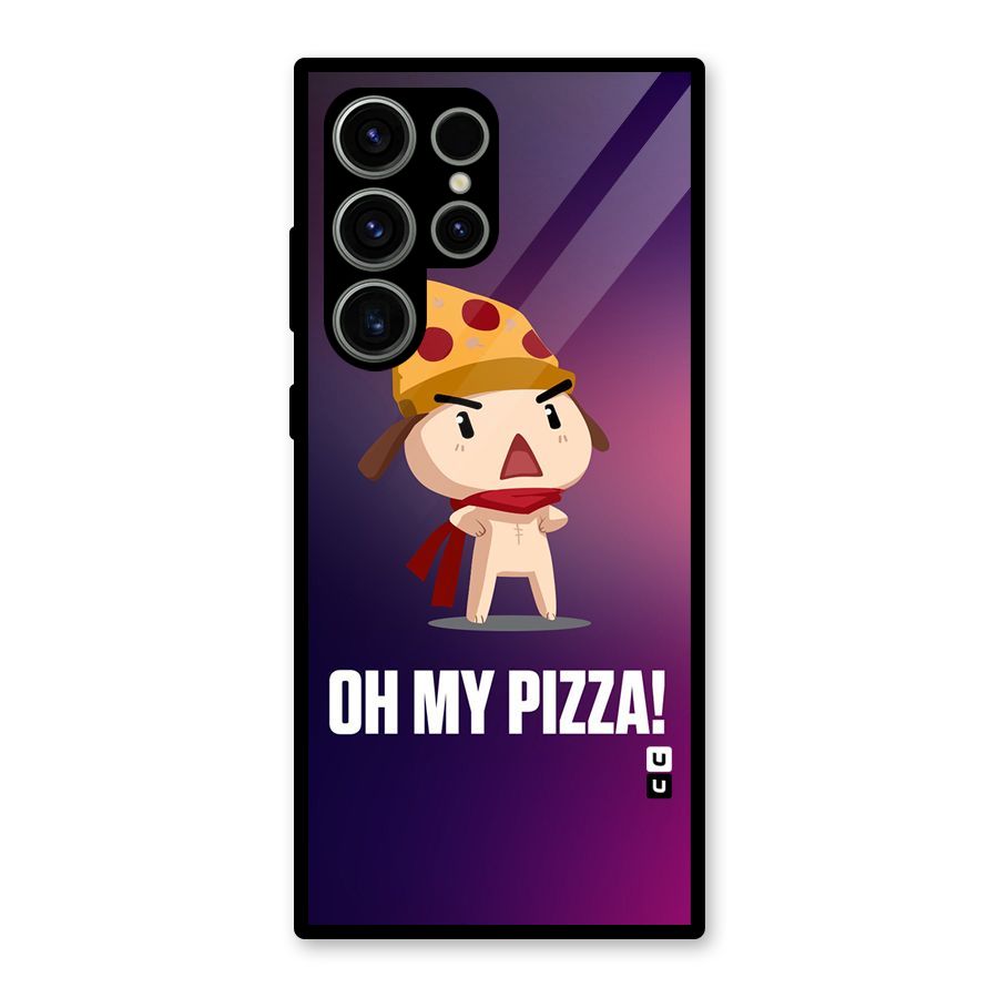 Oh My Pizza Glass Back Case for Galaxy S23 Ultra