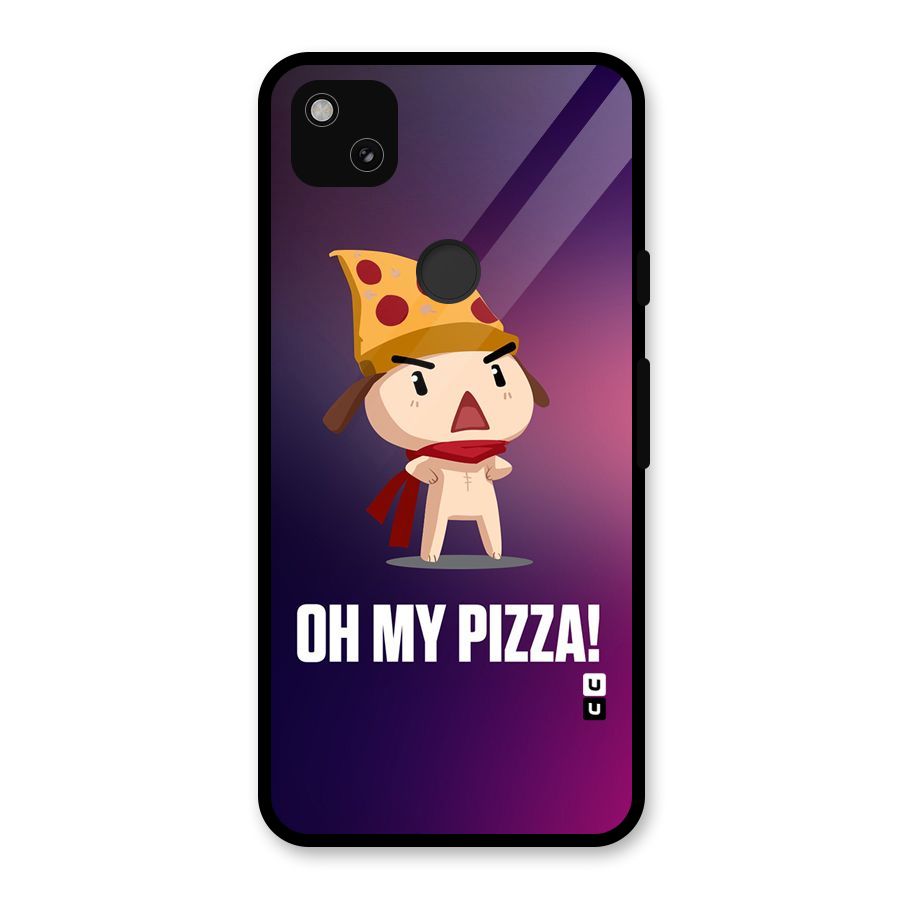 Oh My Pizza Glass Back Case for Google Pixel 4a