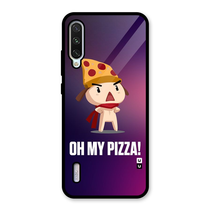 Oh My Pizza Glass Back Case for Mi A3