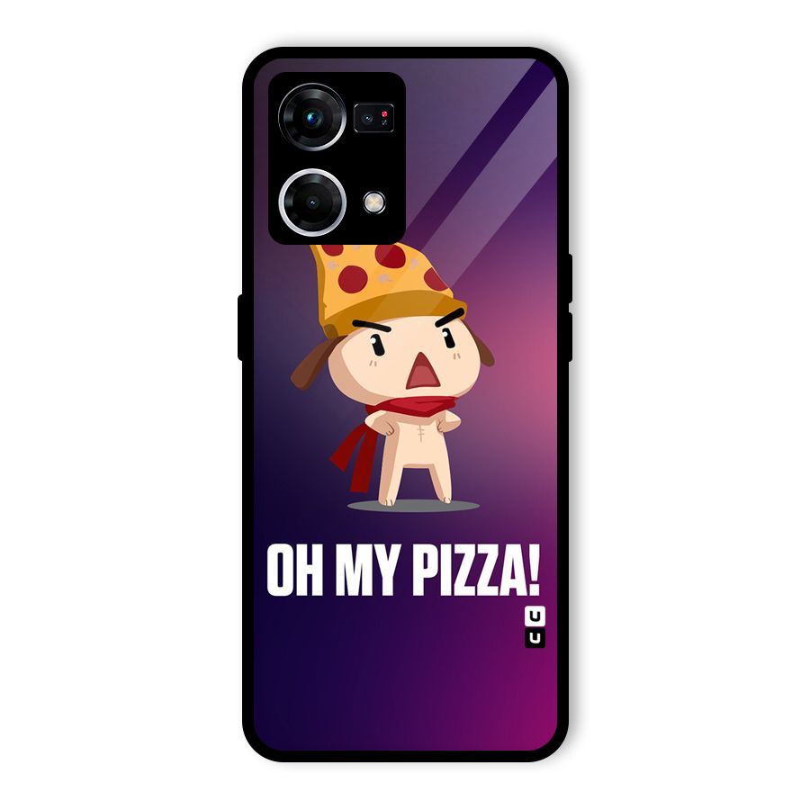 Oh My Pizza Glass Back Case for Oppo F21s Pro 4G