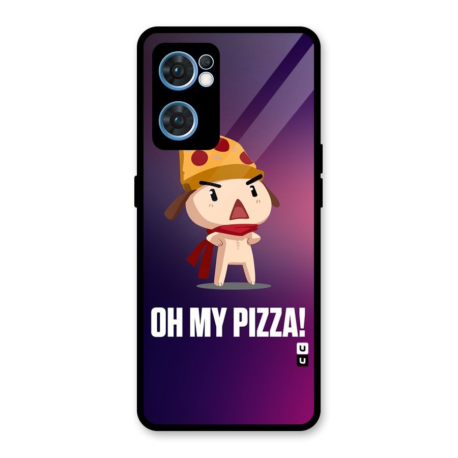 Oh My Pizza Glass Back Case for Oppo Reno7 5G