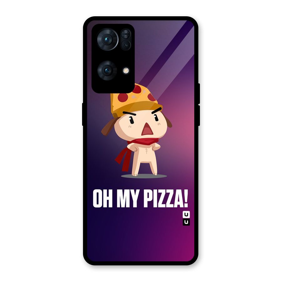 Oh My Pizza Glass Back Case for Oppo Reno7 Pro 5G
