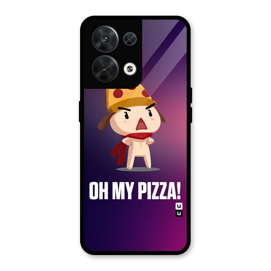 Oh My Pizza Glass Back Case for Oppo Reno8 5G