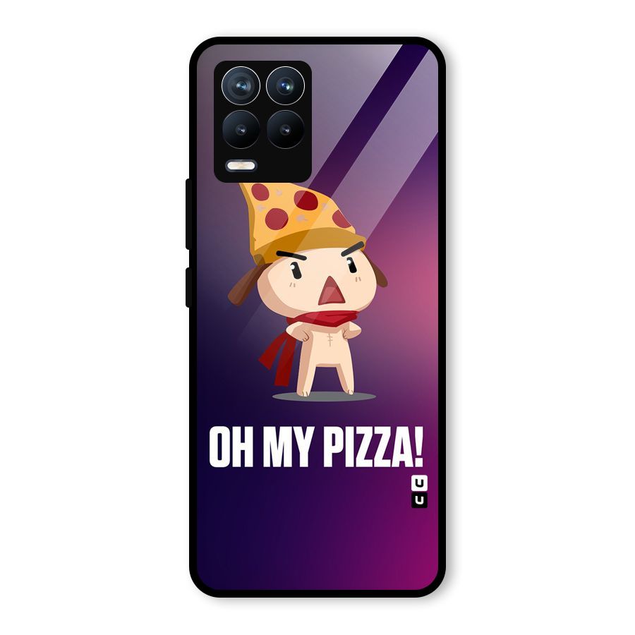 Oh My Pizza Glass Back Case for Realme 8 Pro
