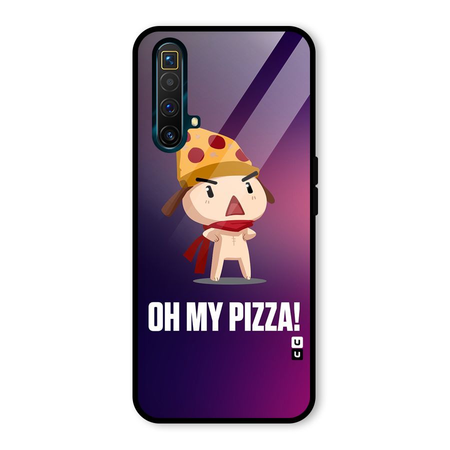 Oh My Pizza Glass Back Case for Realme X3 SuperZoom