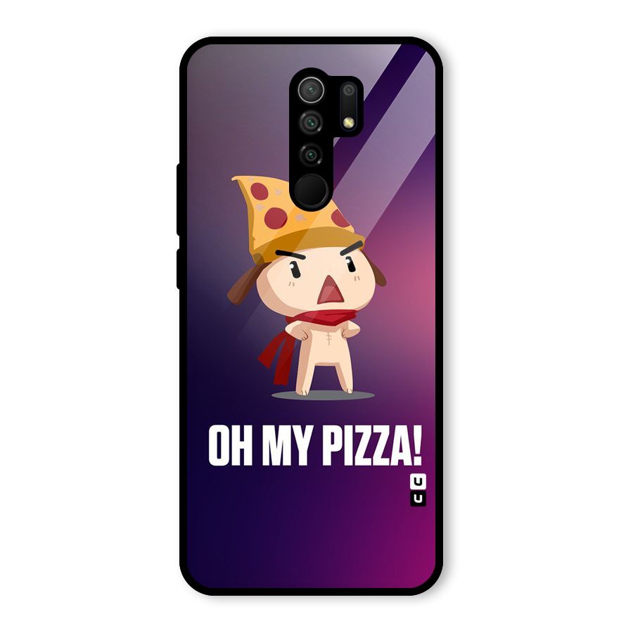 Oh My Pizza Glass Back Case for Redmi 9 Prime