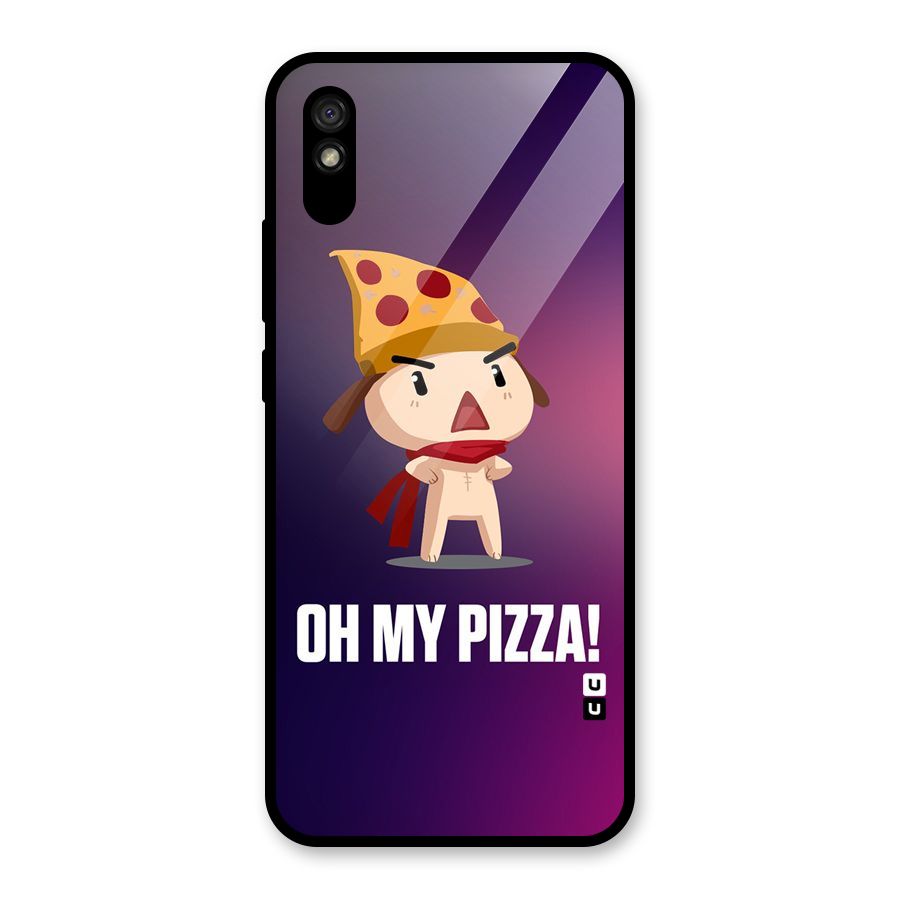 Oh My Pizza Glass Back Case for Redmi 9i