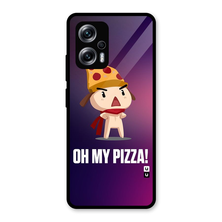Oh My Pizza Glass Back Case for Redmi K50i