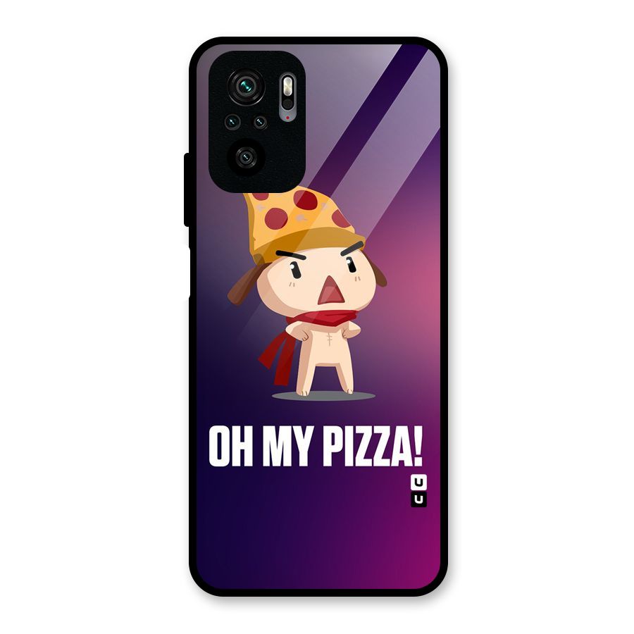 Oh My Pizza Glass Back Case for Redmi Note 10S