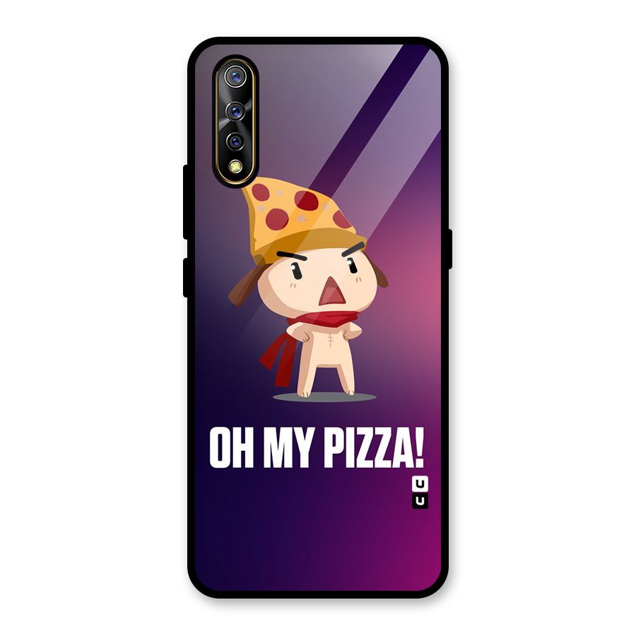 Oh My Pizza Glass Back Case for Vivo S1