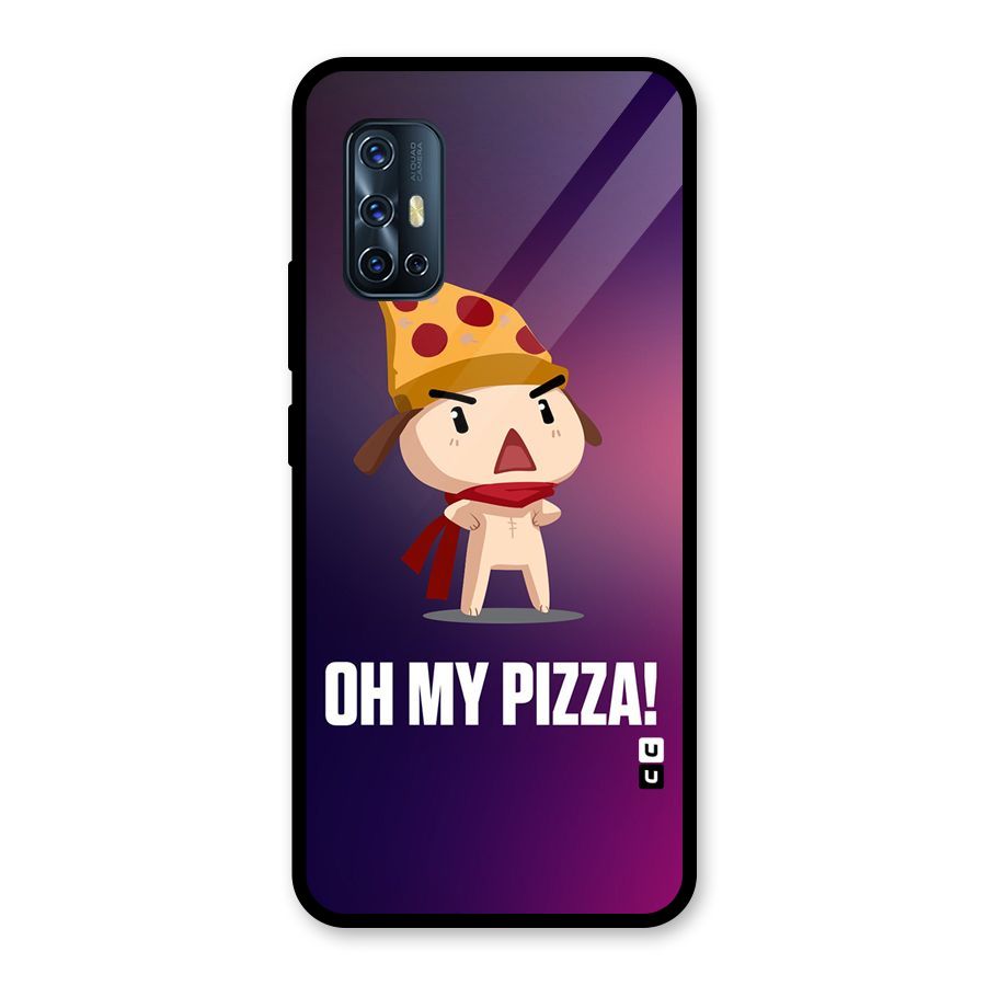 Oh My Pizza Glass Back Case for Vivo V17