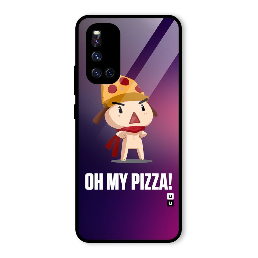 Oh My Pizza Glass Back Case for Vivo V19
