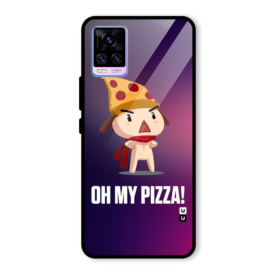 Oh My Pizza Glass Back Case for Vivo V20 Pro