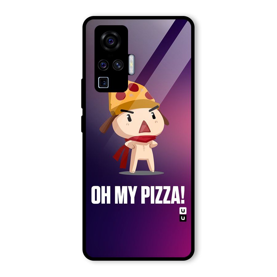 Oh My Pizza Glass Back Case for Vivo X50 Pro