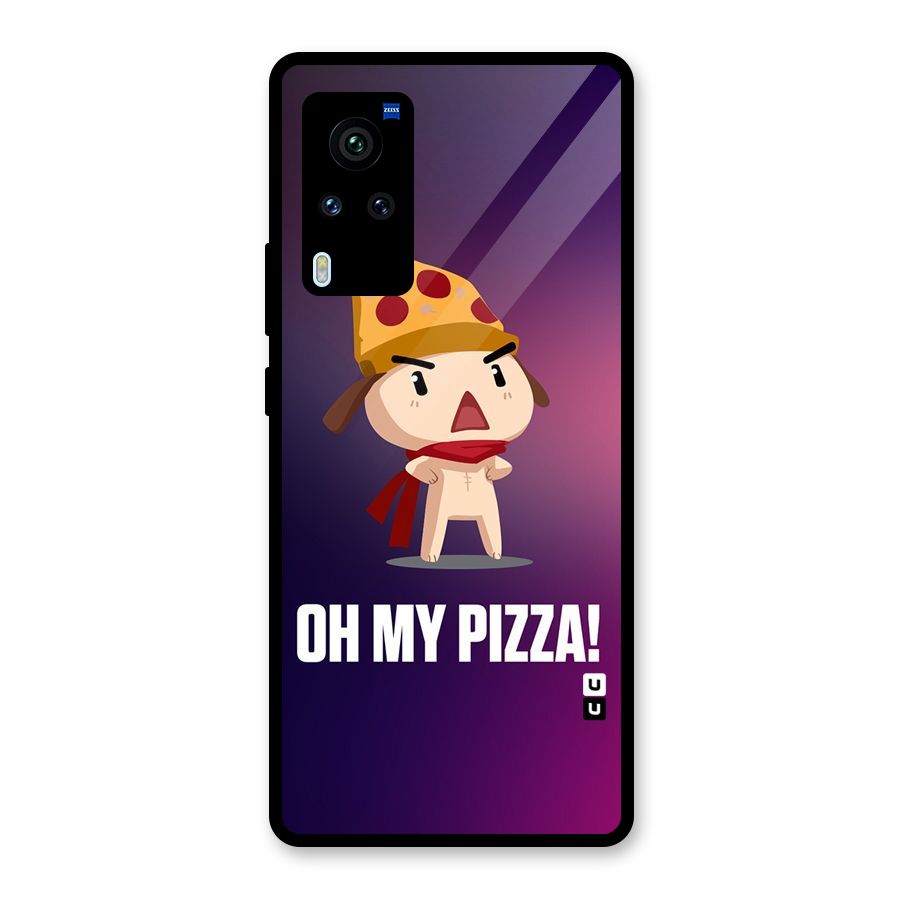 Oh My Pizza Glass Back Case for Vivo X60 Pro
