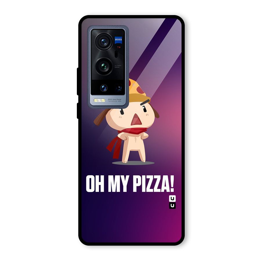 Oh My Pizza Glass Back Case for Vivo X60 Pro Plus